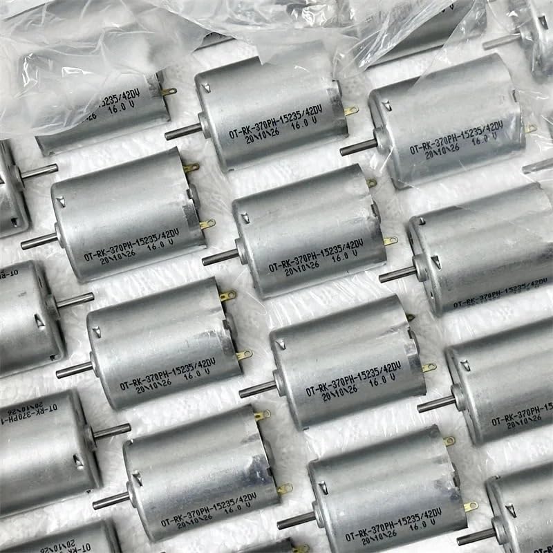 RK-370PH-15235 370 Electronic Starter DC 6V 9V 12V 16V 9200RPM 24mm Round Carbon Brush DIY
