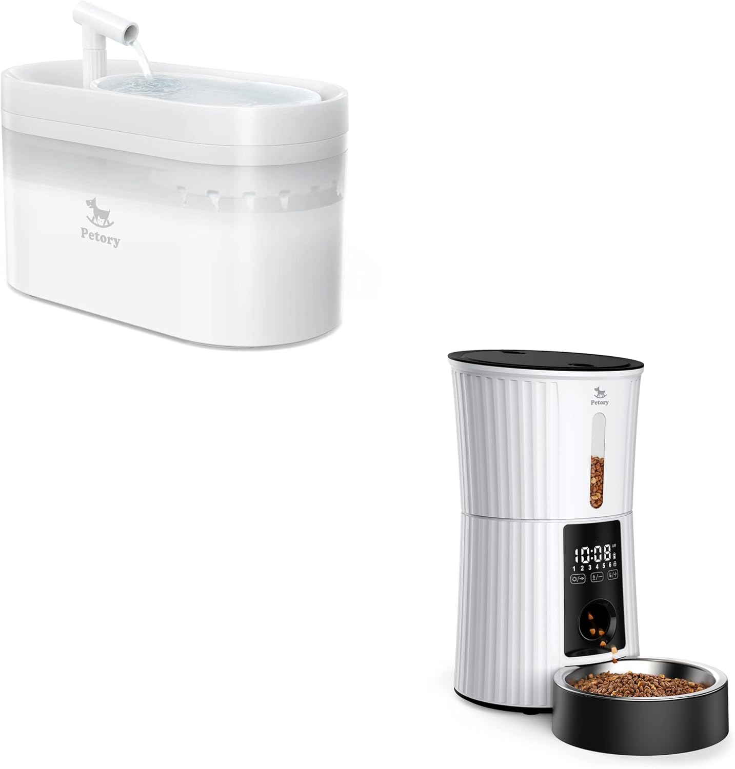 Petory Timed Automatic Cat Feeder & Petory 84Oz/2.5L Cat