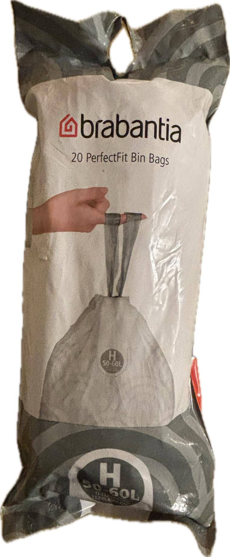 Brabantia White Perfectfit Bags H 50-60 Litre 20 Bags Per Roll