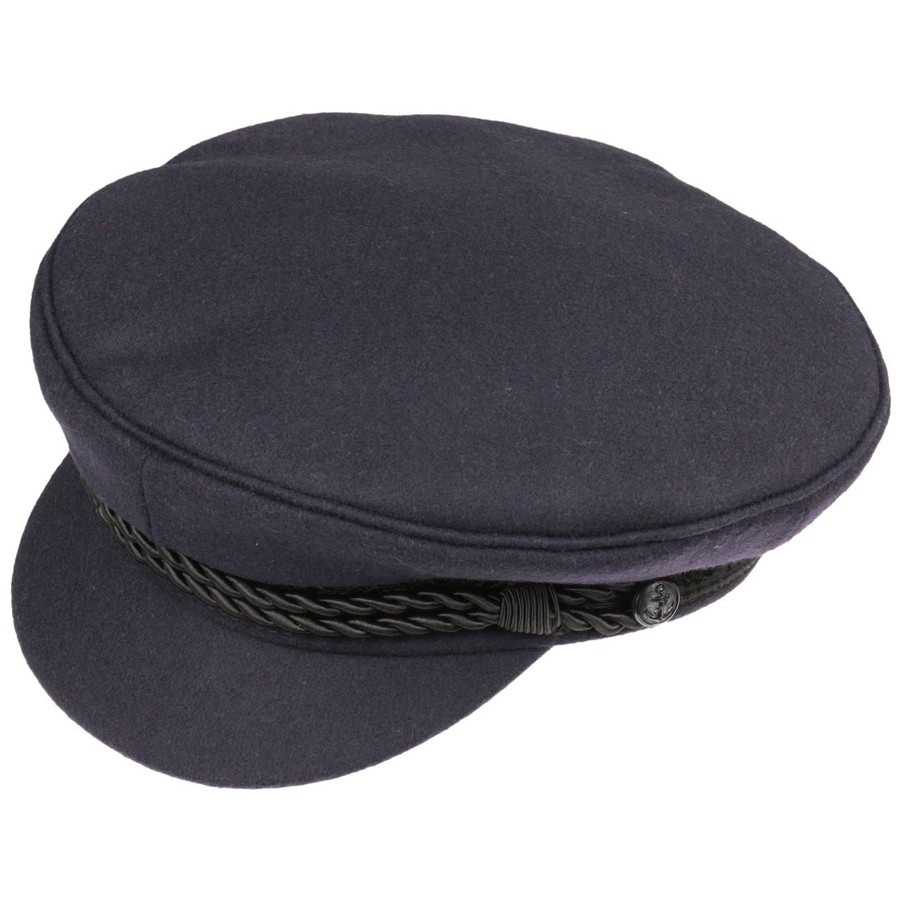 HAMMABURG Veleggiatore d’Elba Berretto Tradizionale Cappello Capitano Cappello Marinaio in Tessuto Uomo