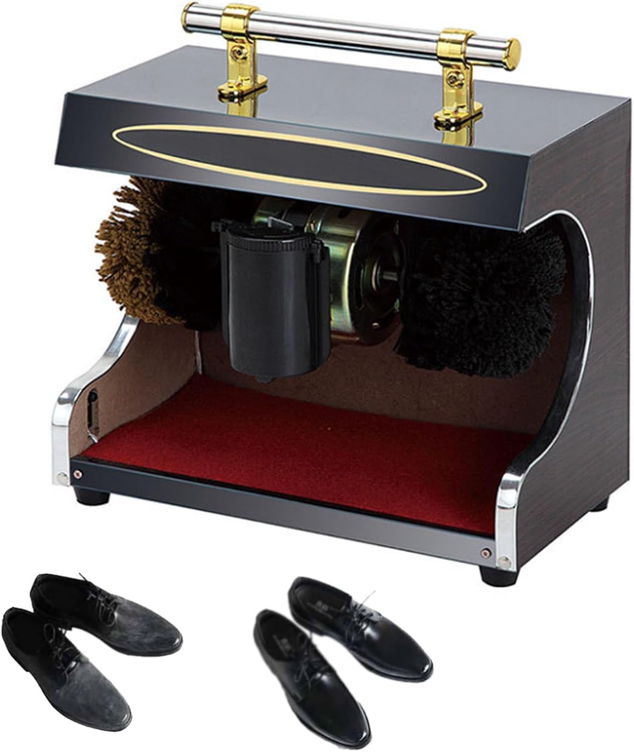 Automatic Shoe Shine Machine,Shoe Polisher,Commercial,Polished Soft Brushes,Automatic Induction,for Family