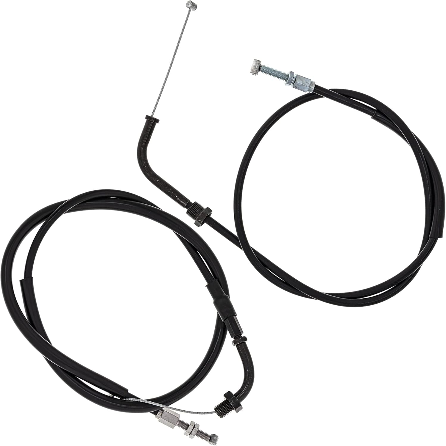 NICHE Push Pull Throttle Cable Set for Honda Kawasaki CB400F 17910-333-405 17920-377-710