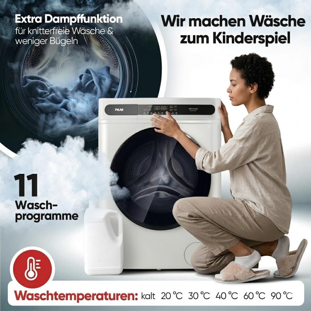 PKM Waschtrockner WT8+5AD - ECO-Funktion - 8kg Waschen - 5kg Trocknen