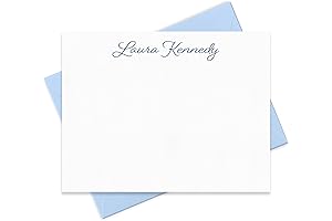 Personalized Stationery Note Cards and Envelopes Set for Women