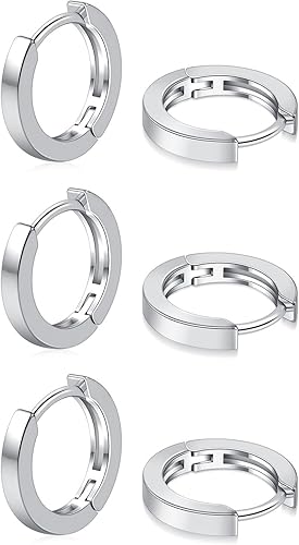 micuco - Arracadas pequeñas para mujer, oro de 14 quilates, aretes para hombre, hipoalergénicos, para cartílago