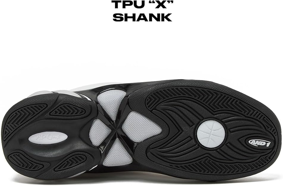 AND1 Mad Game Pro Mens Basketball Shoes, White or Black