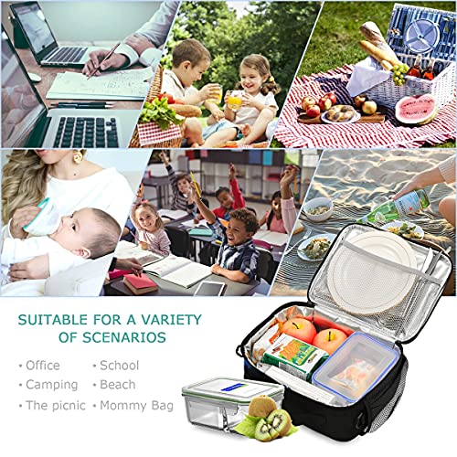 Abstract Cool Dragon Fire Lunch Box Girls, Lunch Bag For Kids School Insulated Tote Bag Cooler Tote With Adjustable Shoulder Strap For Boys #TOP6