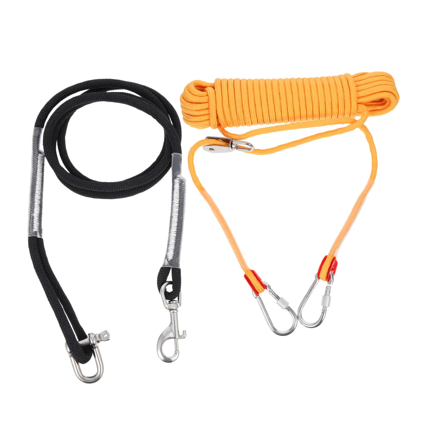 iplusmile Corda da Campeggio per Cani, Catena di Fissaggio Gialla