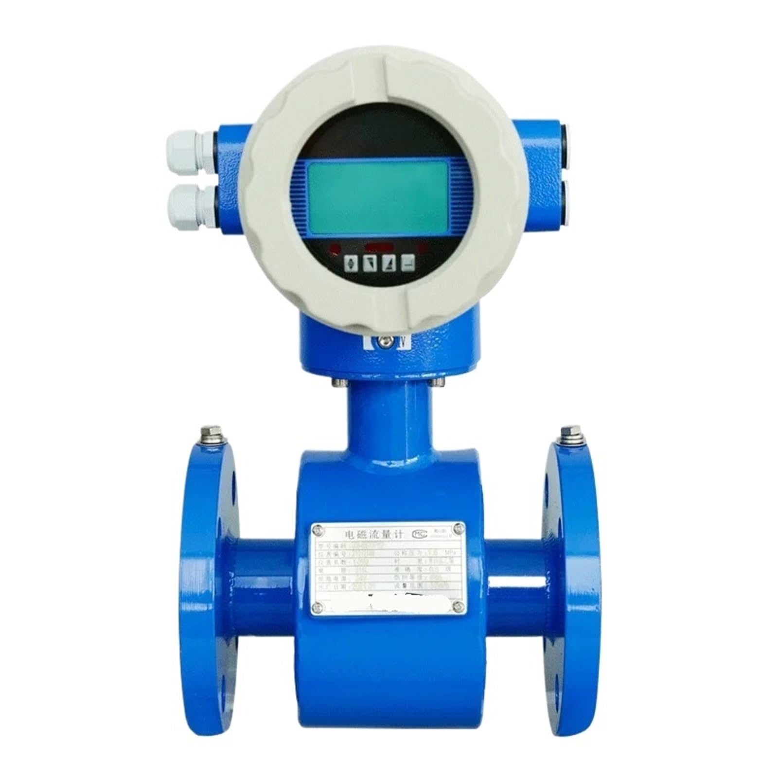 DENIUCDD PTFE Lining Sewage Waste Water Flowmeter Integrated Electromagnetic Electronic Flow Meter 4-20mA RS485 Modbus