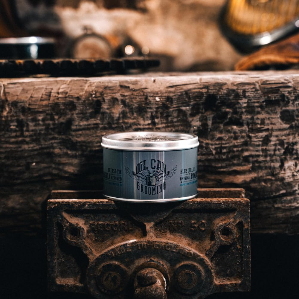 Oil Can Grooming - Collar Azul Pomada Original