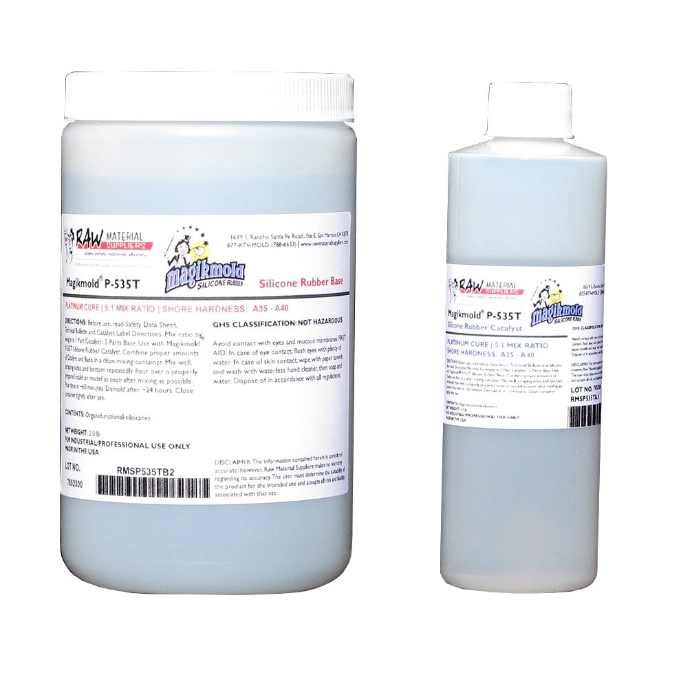 Magikmold P-535T Translucent Platinum-Cure Silicone Rubber - 2.4-lb Kit