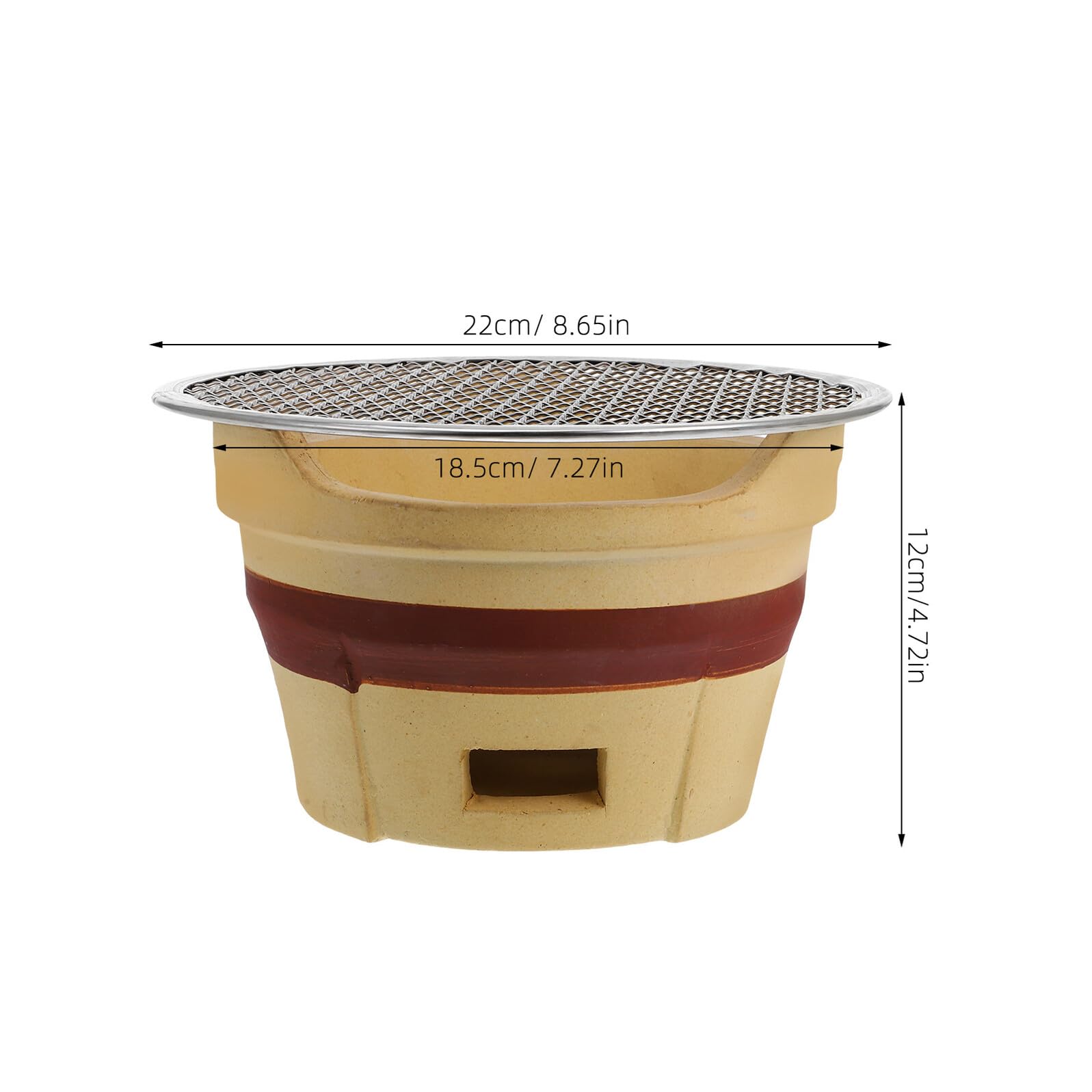 Zestaw mini kuchenek na węgiel drzewny, kompaktowy, staromodny grill do grillowania na kemping i do domu, wielofunkcyjna kuchenka na drewno, przenośny sprzęt do grillowania na świeżym powietrzu