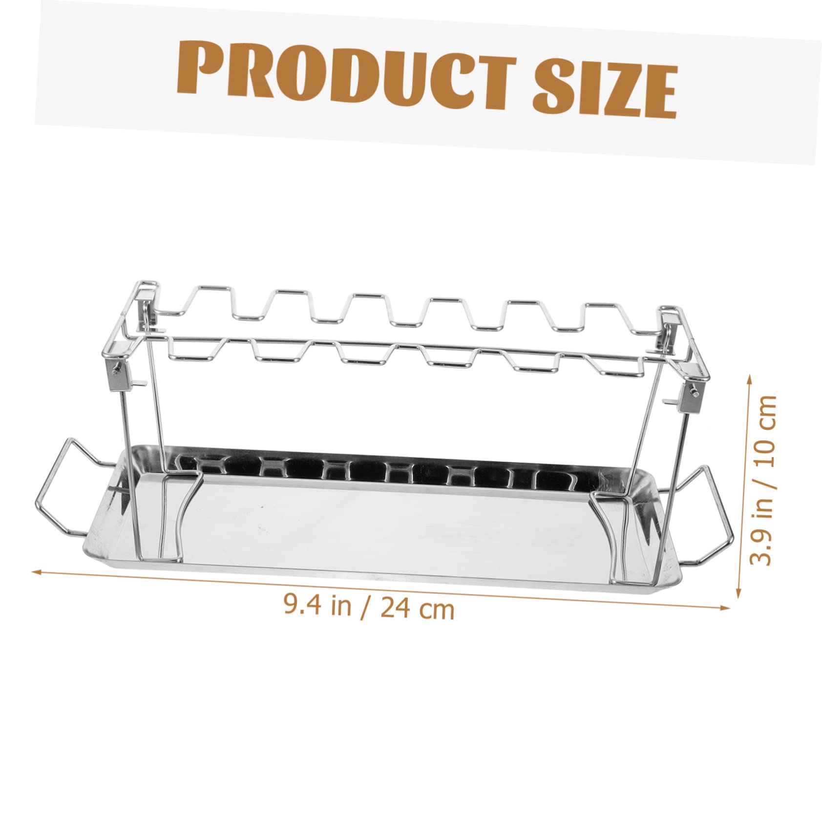 ifundom Acciaio Inox Per Barbecue All Aperto Forchette Per Utensile Per Barbecue Adatto Per Arrostire Pollo Cosce Tacchino Per Feste Campeggio e Giardino