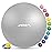 APEXUP Yoga Ball Exercise Ball, Anti Slip Stability Ball Chair, Heavy Duty Large Gym Ball for Fitness, Balance, Core Workout and Physical Therapy (L (23~26) 65cm, Silver)