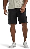 Lee Men's Big & Tall Extreme Motion Flat Front Khaki Shorts - Straight Fit, 10" Inseam, Stretch Comfort for All-Day Wear