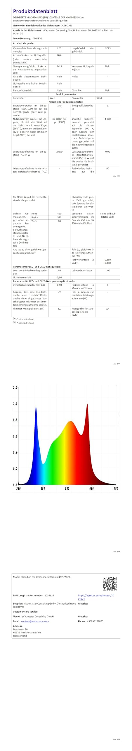 ICEKO 240W Lampada LED per Piante da Interno, Luce di Coltivazione a Spettro Completo 3x3ft, Grow Light per Indoor Veg e Bloom