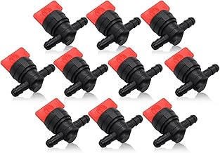 10PCS 1/4" Straight Inline Gas Fuel Shut Off Valves 493960 494768 698183 Cut Off Valves Compatible with 5019H 5019K 24507 34212 AM36141 AM107340 54-3150 1-603770