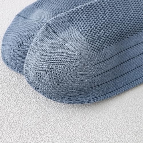 Mens Low Cut Athletic Socks Ankle Socks 5 Pairs, Breathable and Comfortable Mens Sports Cotton Socks, Khaki4