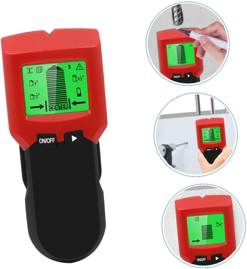 DOITOOL Metal Detector Wall Scanner Wood Detection Functionality Handheld Stud Detector for Wall Studs and Metal Detection Portable and Accurate Tool for DIY Projects