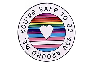 Show Your Support with the Thoughtful 'You're Safe to be You Around Me' Pin Bulk