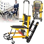 Scalatore Elettrico Cingolato - Capacità Di Carico: 353 Libbre, Sedia a Rotelle Manuale per Salire Le Scale per Anziani Disabili - Ausili per La Deambulazione Regolabili