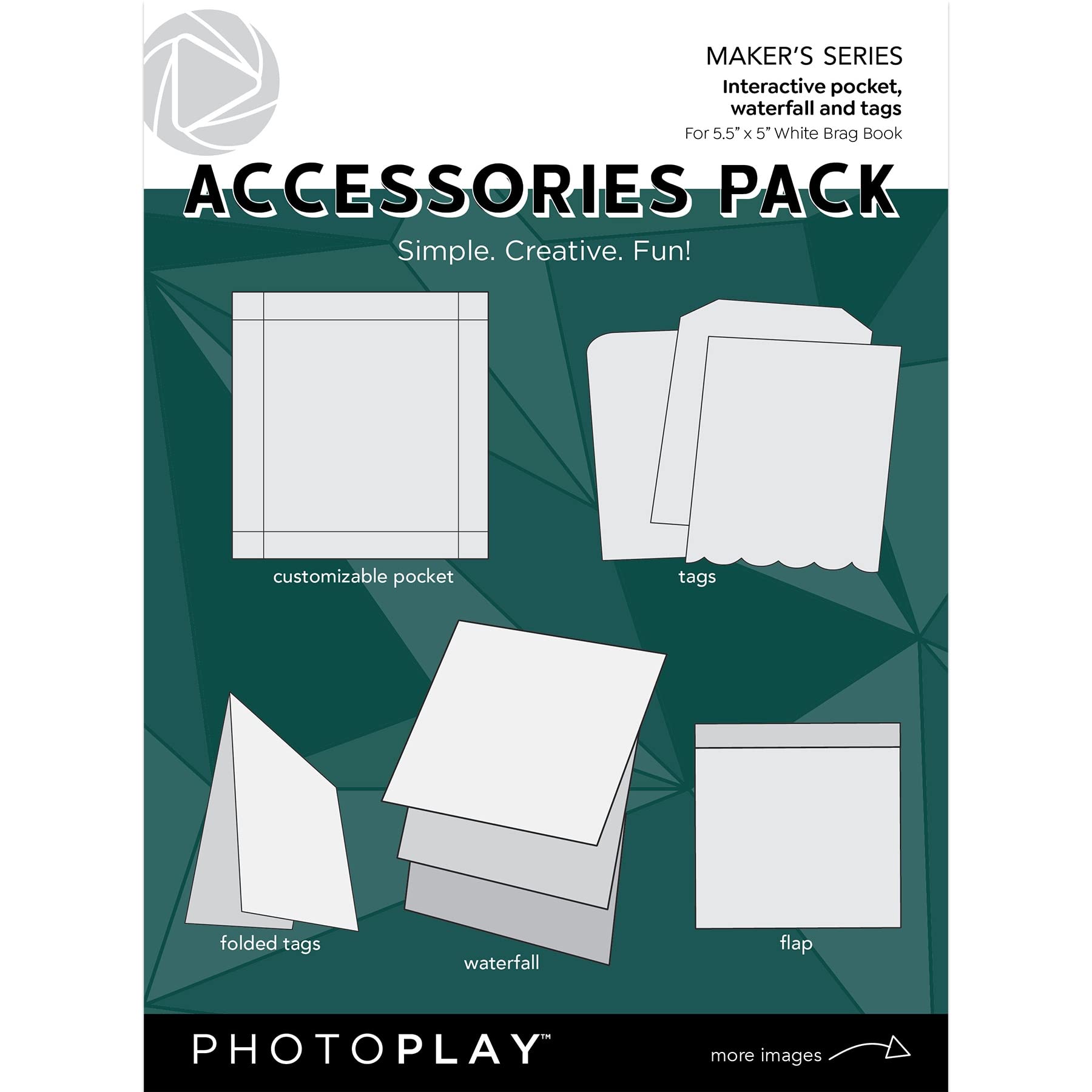 PHOTOPLAY White Brag Book Accessory