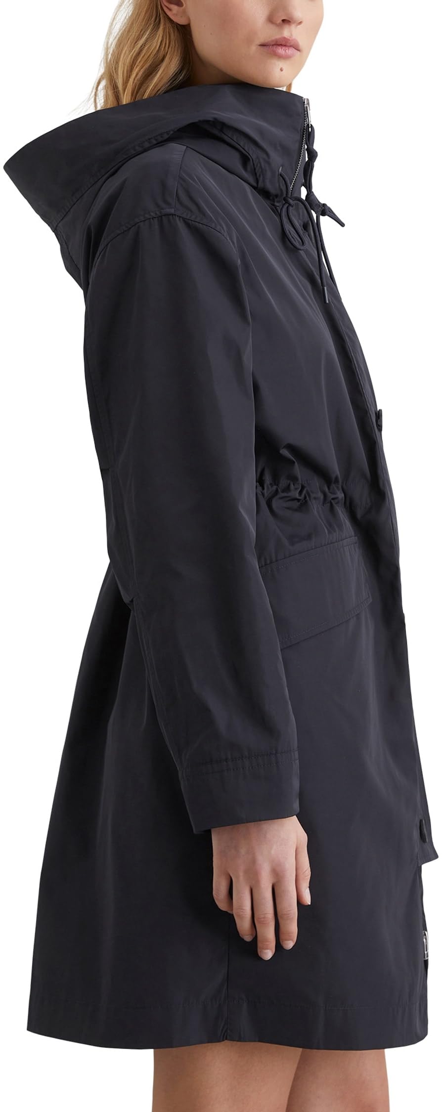 Marc OߴPolo Denim Parka con capucha Mujer impermeable, Azul (Blue Depths), S