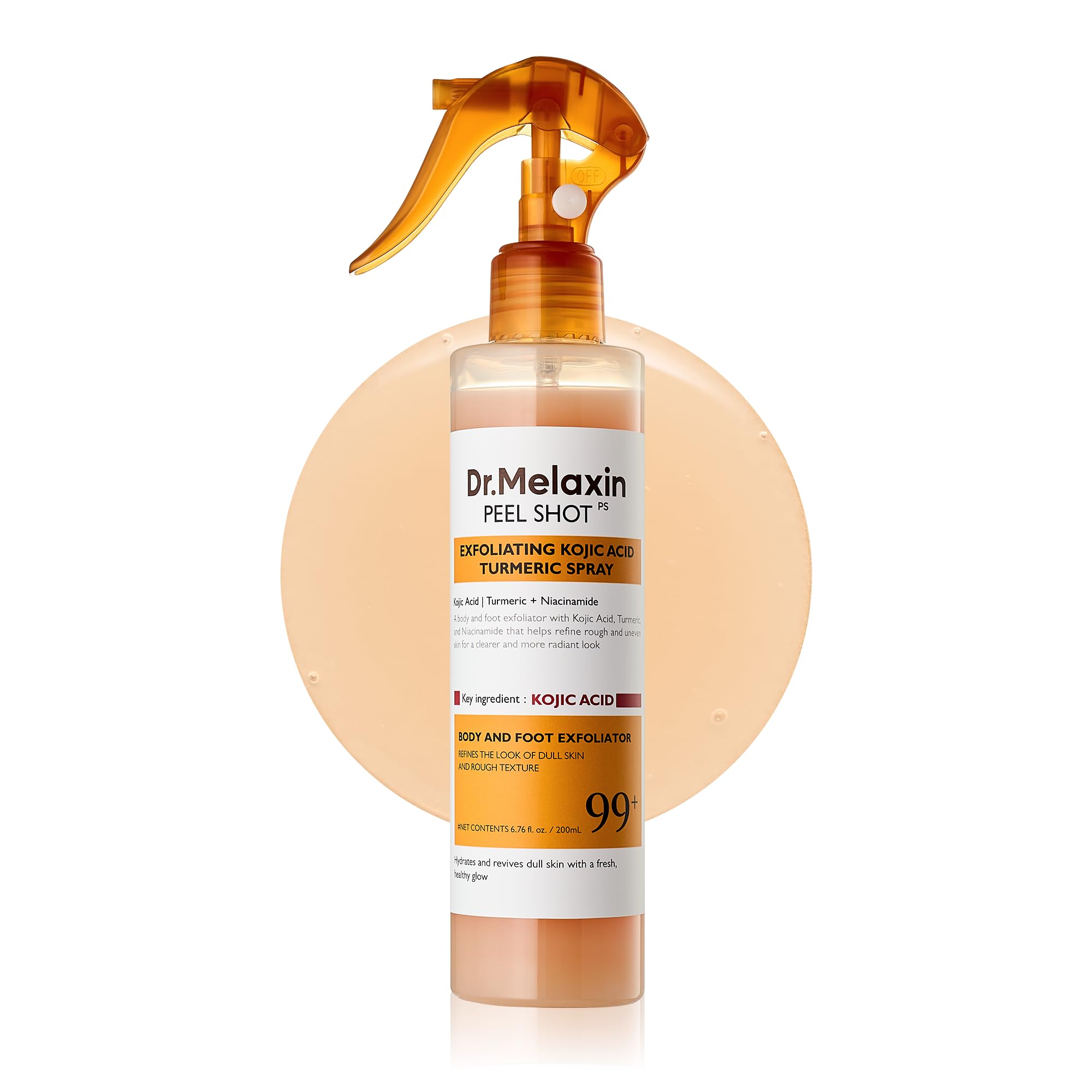 Dr Melaxin Body Keratin Care Kojic Acid Turmeric Spray Gently Exfoliating Peeling Solution Korean Skincare All Skin Types