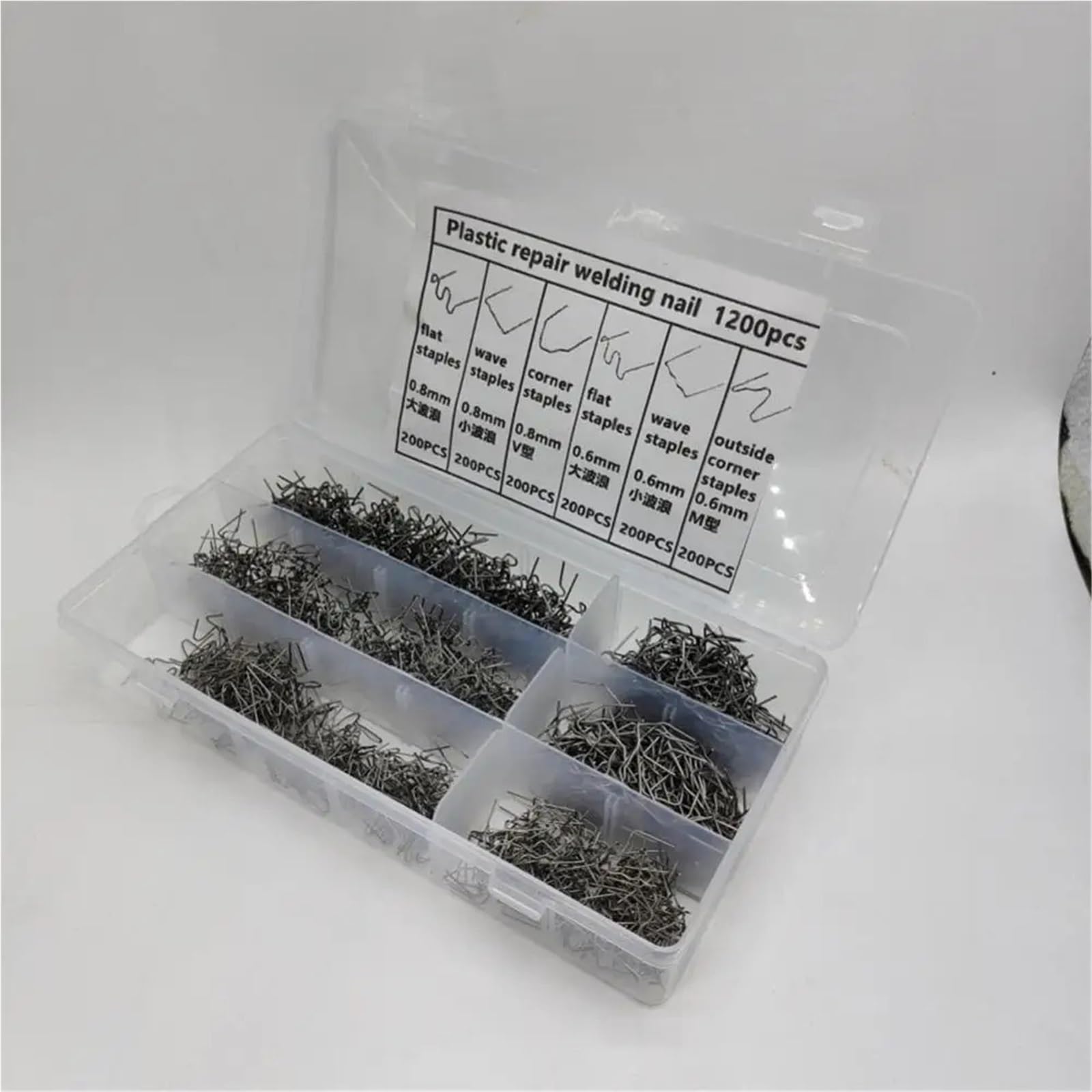 Kit 600 grapas para soldar parachoques, guardabarros, herramienta soldadura, accesorio para parachoques. Soldadores