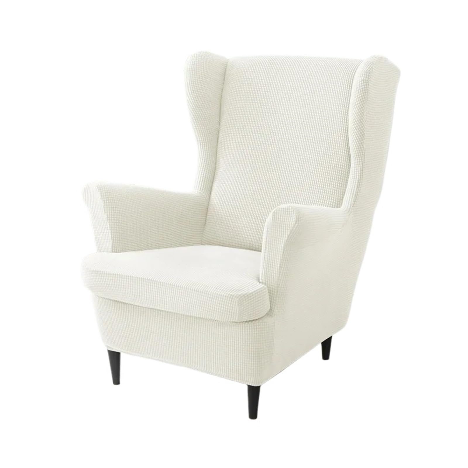 GCYEIDMA Wing Chair Slipcover Wing Chair Cover Stretch Wingback Armchair Covers Solid Color Relax Sofa Slipcovers with Seat Cushion(A18 Wingchair Cover)