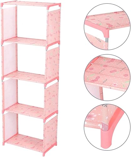 Miniatura 9 de Estanterías, estantería abierta, organizador de almacenamiento, estante de plástico para libros, estantería portátil vertical para almacenamiento,