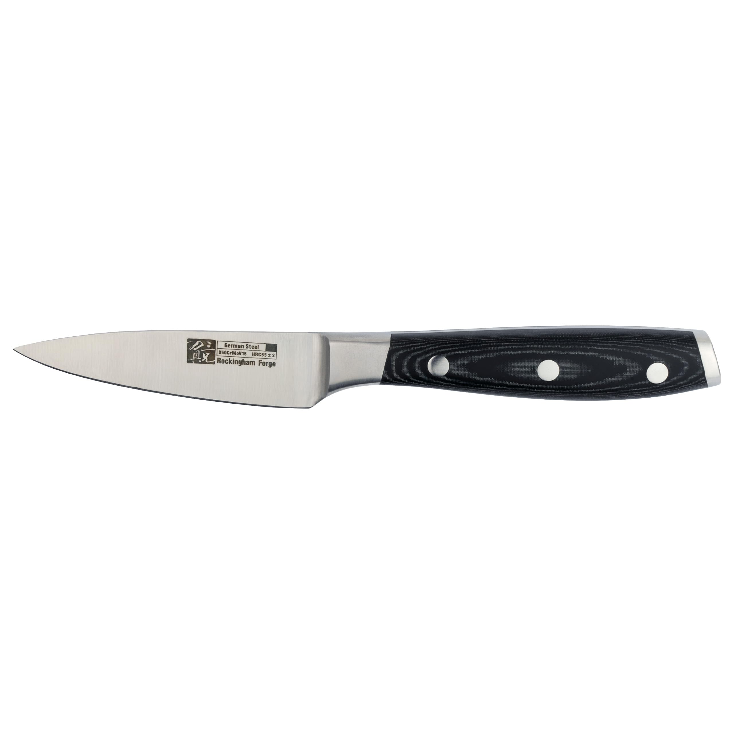 Rockingham Forge 9100 Series 3.5" Paring Knife Stainless Steel Blade, Micarta Handle