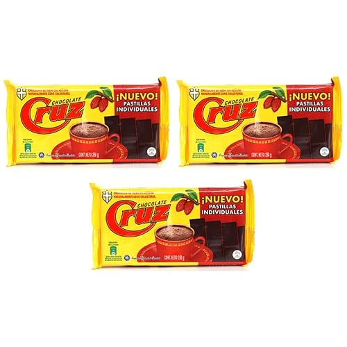 Miniatura 2 de Chocolate Cruz (Pck of 3) Barra de chocolate colombiano amargo hecha de granos de cacao Preparar bebidas calientes sin azúcar 8.8 Oz Comida