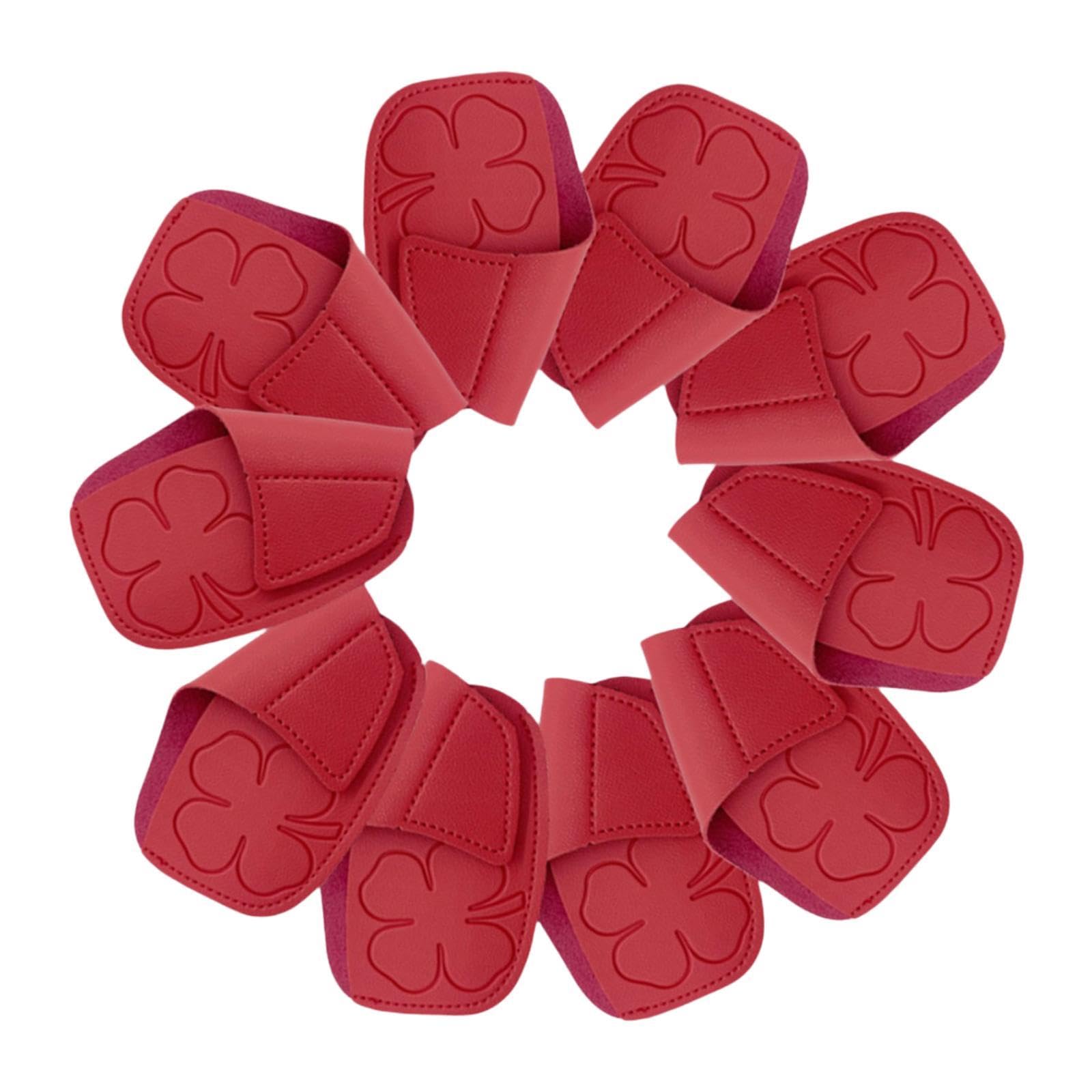LOVIVER 10 Fundas Protectoras para Palos Golf, Cuero sintético PU, para práctica, Viajes y Juego.