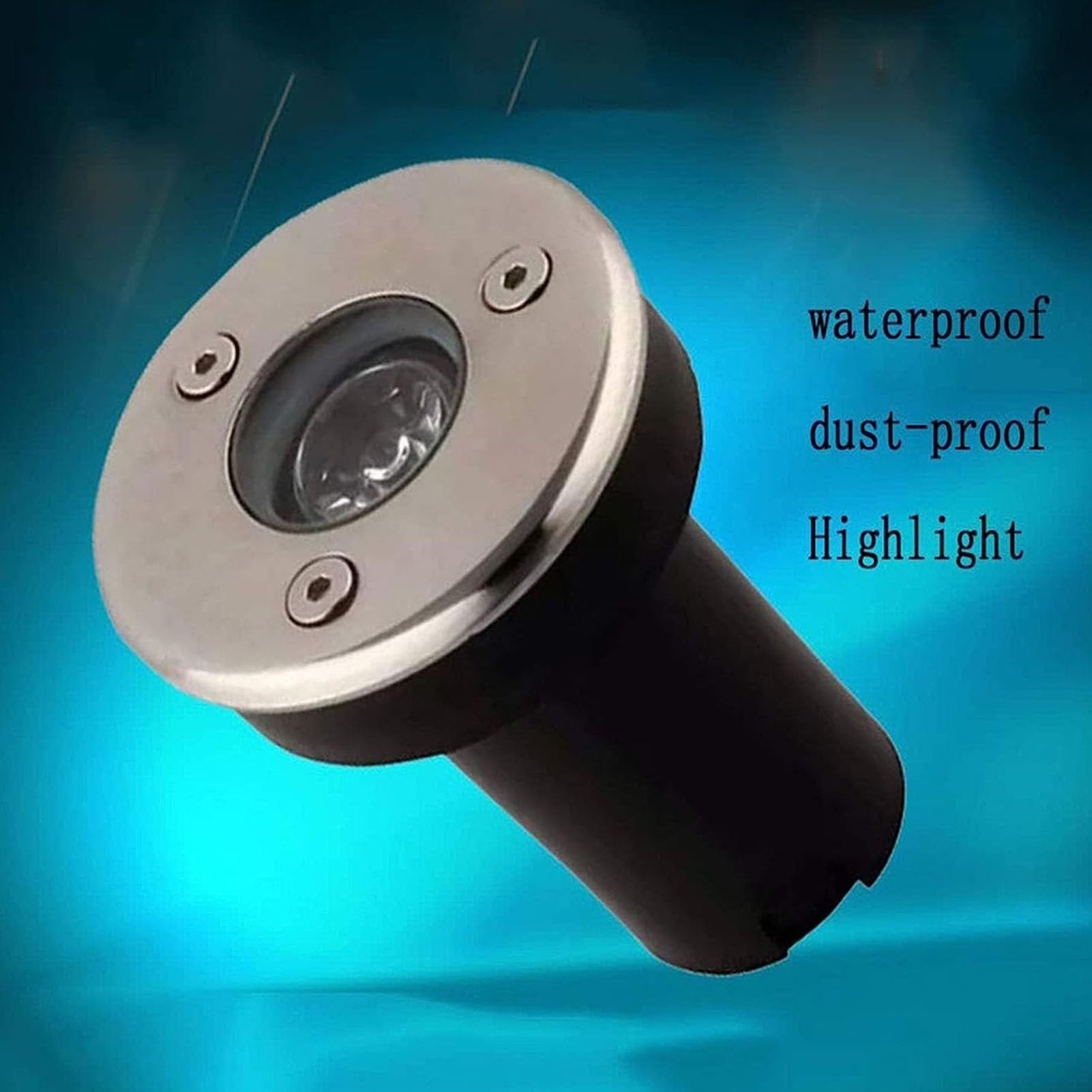 3 sztuk Reflektor Światła Podłogowe - Reflektory LED, Wodoodporna Underground Lampa IP65, LED Reflektor Na Zewnątrz, Na Podjazd Dekoracji Oświetleniowej ( Kolor : RGB