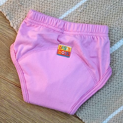 Bright Bots Potty Training Pants (Twin Pack, Pale Pink, Extra Large, 30-36 months)