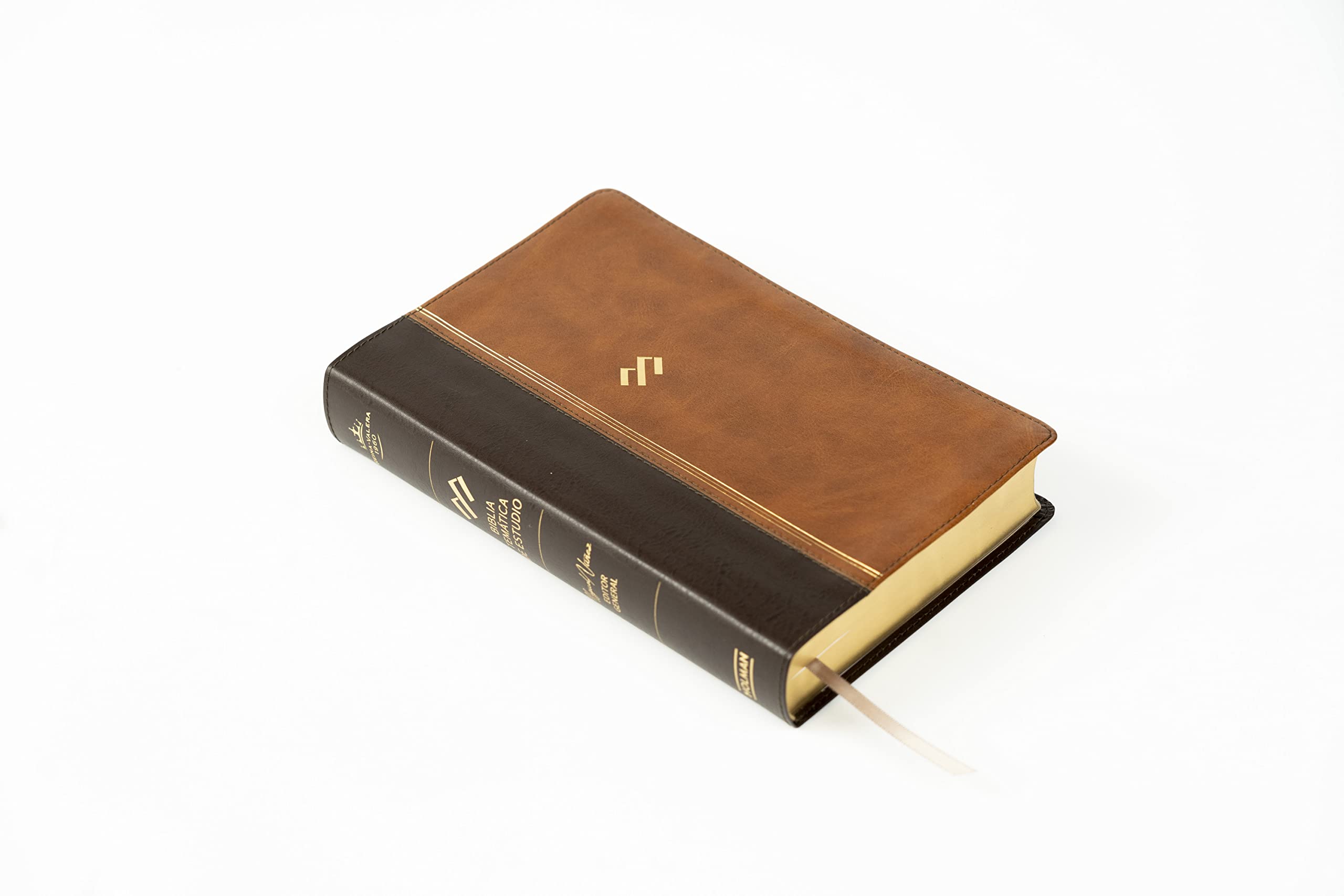 RVR 1960 Biblia temática de estudio, marrón oscuro/marrón pi: RVR 1960 Biblia temática de estudio, marrón oscuro, marrón piel ... Study Bible Dark Brown Imitation leather