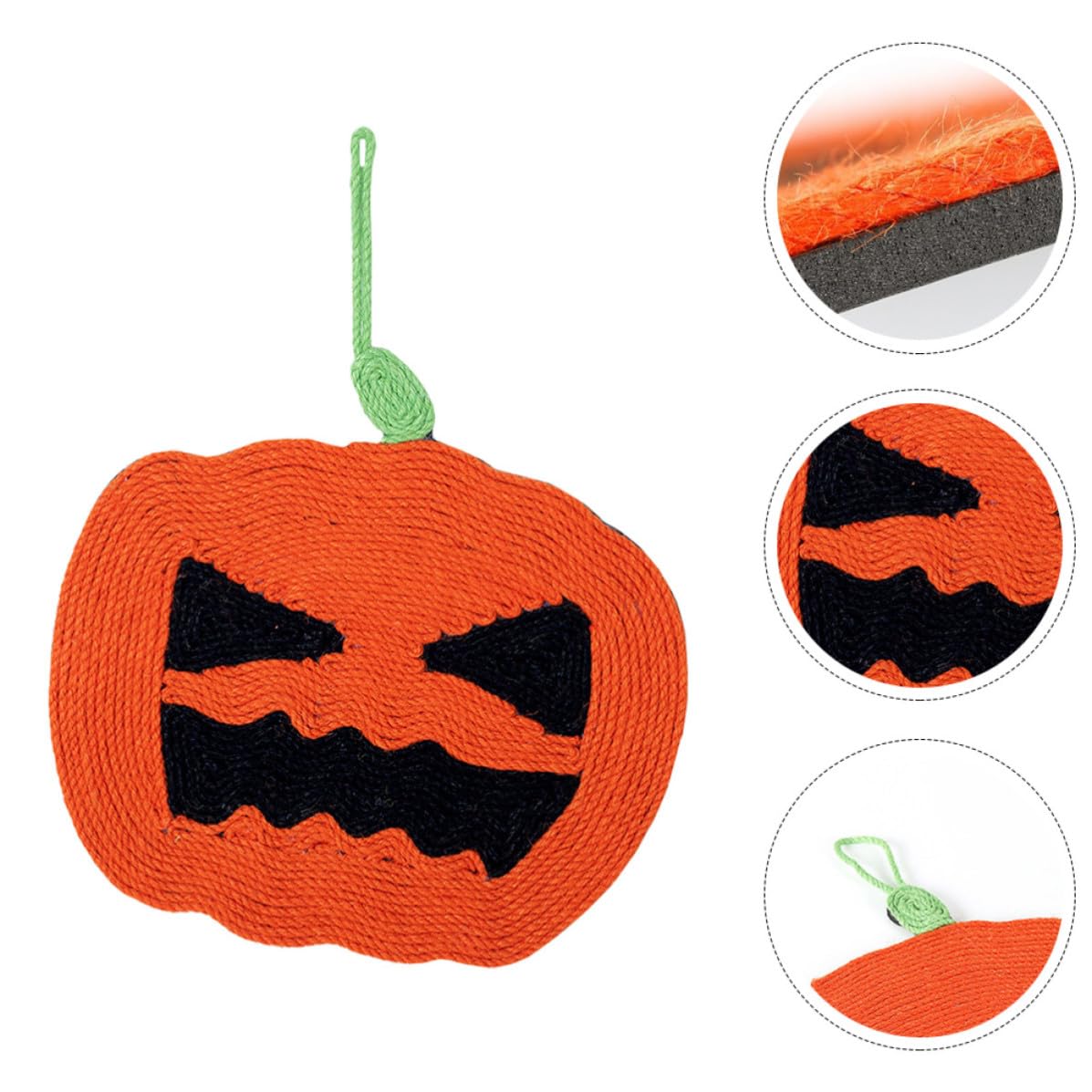4 Pièces Griffoir pour Chat d'halloween en Sisal, Chaton Maison
