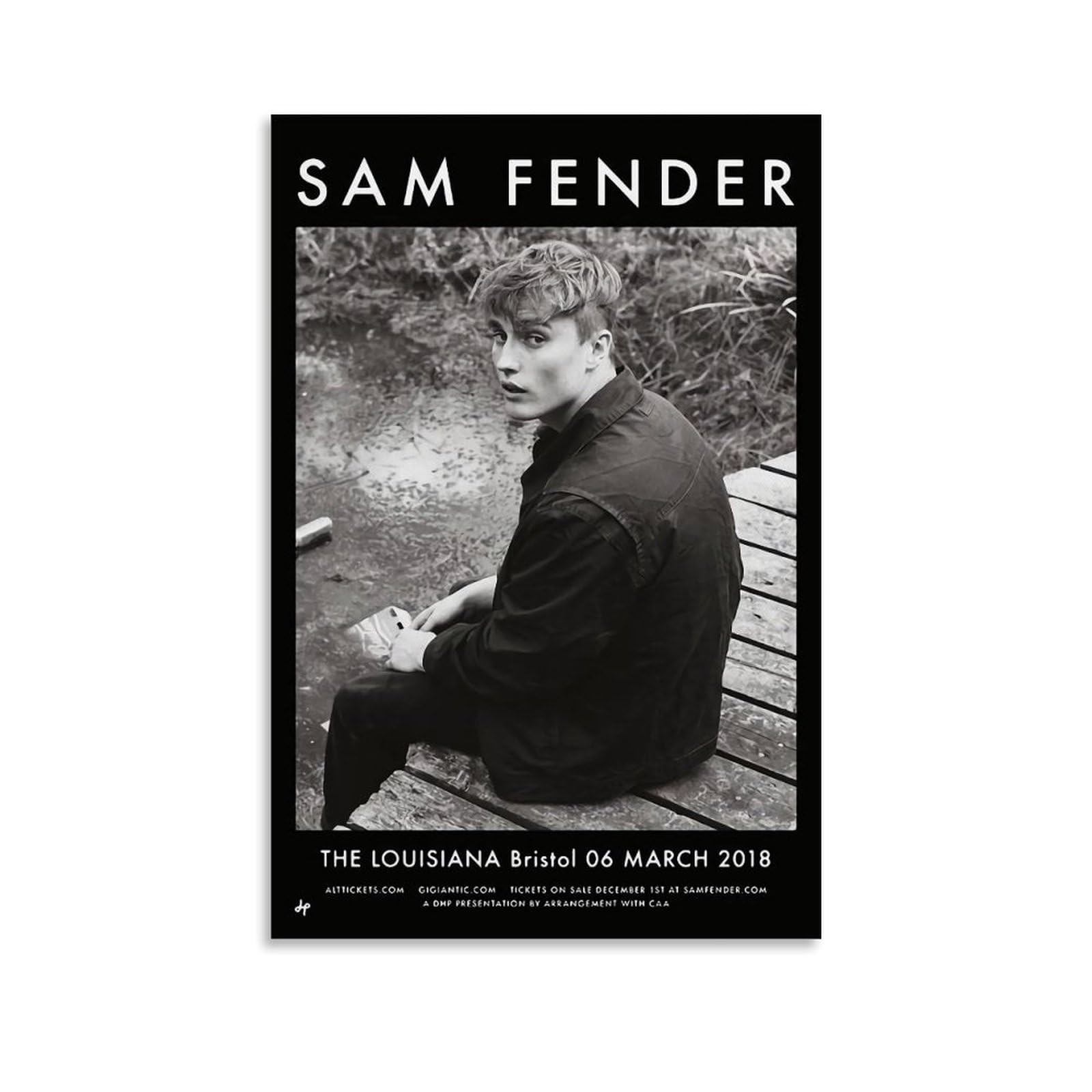 Sam-Poster, Motiv: Fender, Vintage-Musikposter für Zimmer, ästhetische Leinwand, Wandkunst, Schlafzimmerdekoration, 30 x 45 cm