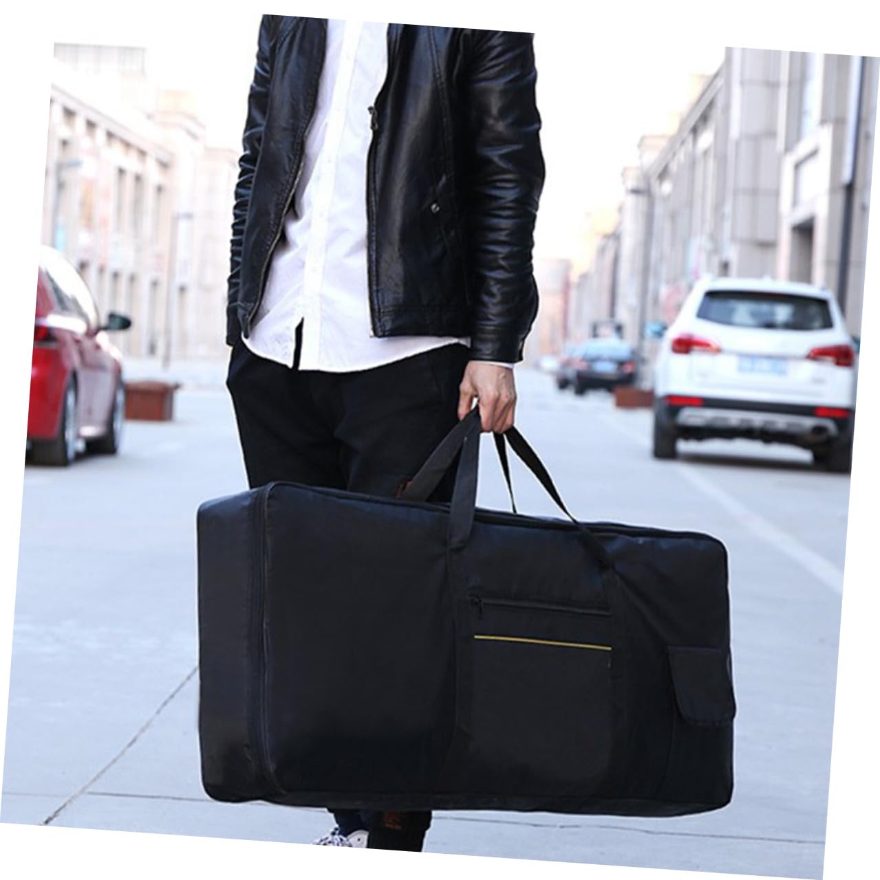 PRETYZOOM Borsa Tracolla Leggera 61 Tastiera e Tasti per Elettronica Oxford Moda Regolabile, Design alla Portatile per Musicisti in Movimento