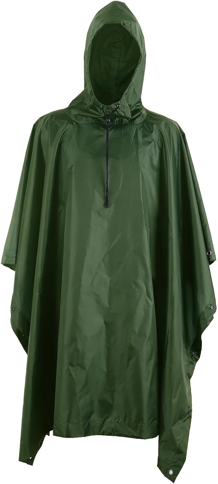 JewlriRain Poncho 3-in-1 Multi-Functional Raincoat Outdoor Rainwear with Hood Hiking Rain Coat Jacket Men Women Reusable Ripstop for Camping Fishing Hunting Outdoor Activities