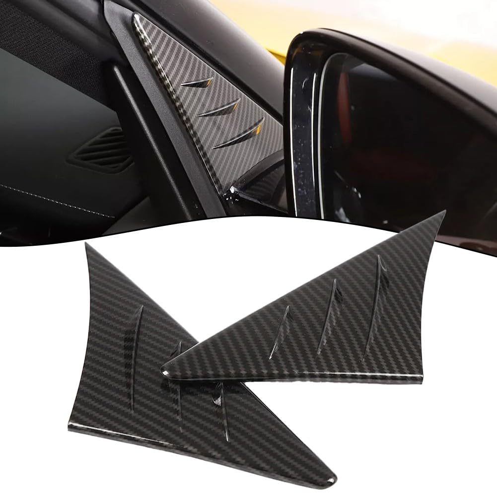 Trim deflettore d'aria ABS in fibra di carbonio per Supra A90 2019-2022, accessori spoiler per riduzione del rumore anti-buffeting, facile da installare, finitura nera