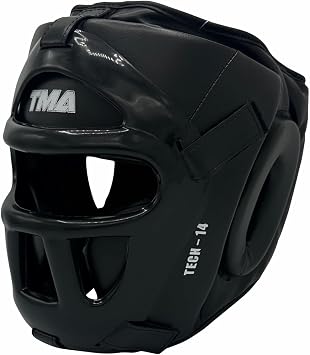 TMA Best Head Guard, a Complete Package for MMA and Kickboxing Trainees, Muay Thai Boxing Safety Head Guard for Men, Women Boxing Training Equipment Boxing Headgear Wrestling Headgear Safety Helmet