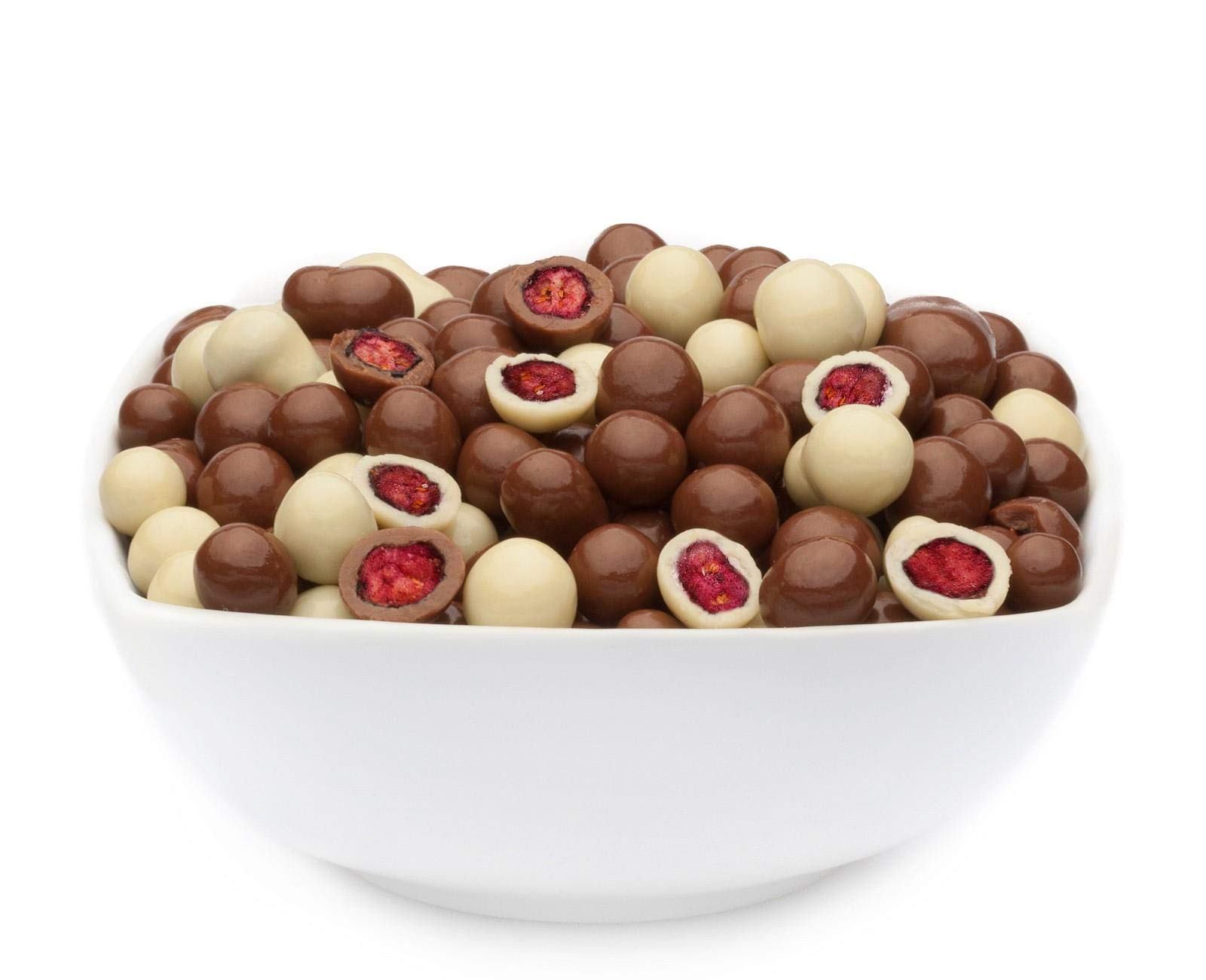 1 x 2.5kg Gefriergetrocknete Blaubeeren in feinster weisser und edler Vollmilchschokolade in Deutschland hergestellt Premium Qualität