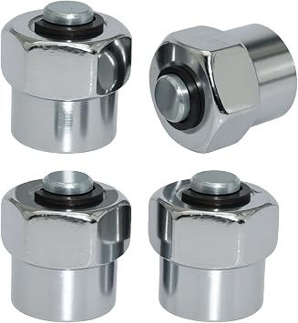 4 Pack 14mm M14 Block-Off Fuel Rail Cap Set, Compatible with Cummins | Fits Cummins 2003-2022, Duramax 2001-2022 and Ford 2008-2022; for diesel common rail fuel pressure diagnostics
