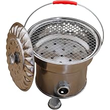 Fire Pit Kit, Stainless Steel Round Firewood Burning Fire Pit, Patio Fire Bowl with Lid, Barbecue Net, Backyard, Porch, Deck, Camping Home Outdoor Fireplace A