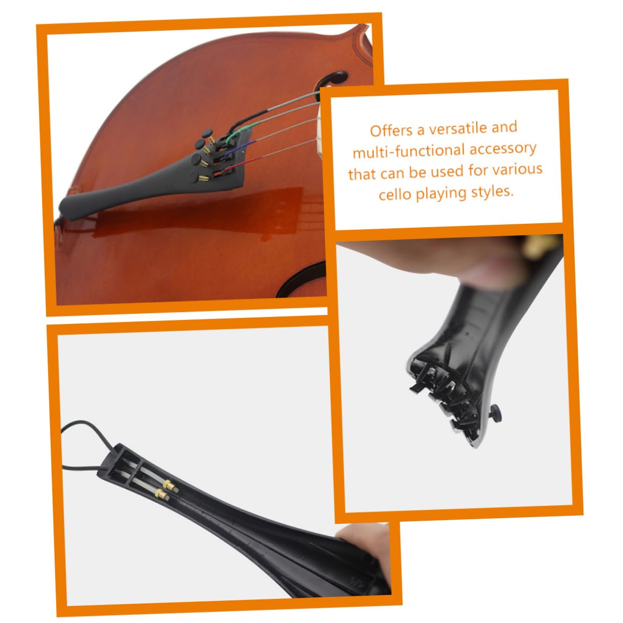 Toyvian 5sets Completo Di Accessori Per Violoncello Pannello Cordiera Facile Manutenzione e Ottima Stabilità Per Musicisti Professionisti e Amatori