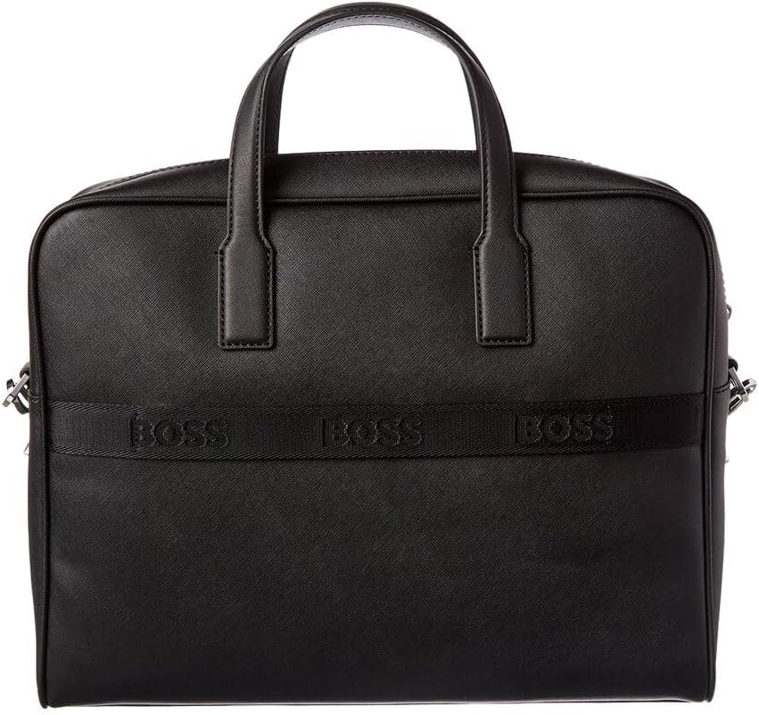 BOSS mens Zair Bonded Leather Brief Case - Image 3