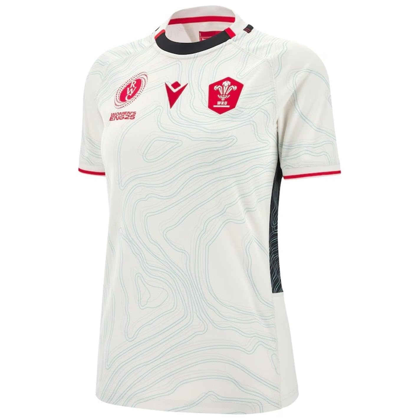 Macron Damska koszulka wyjazdowa Walii Rugby World Cup 2025