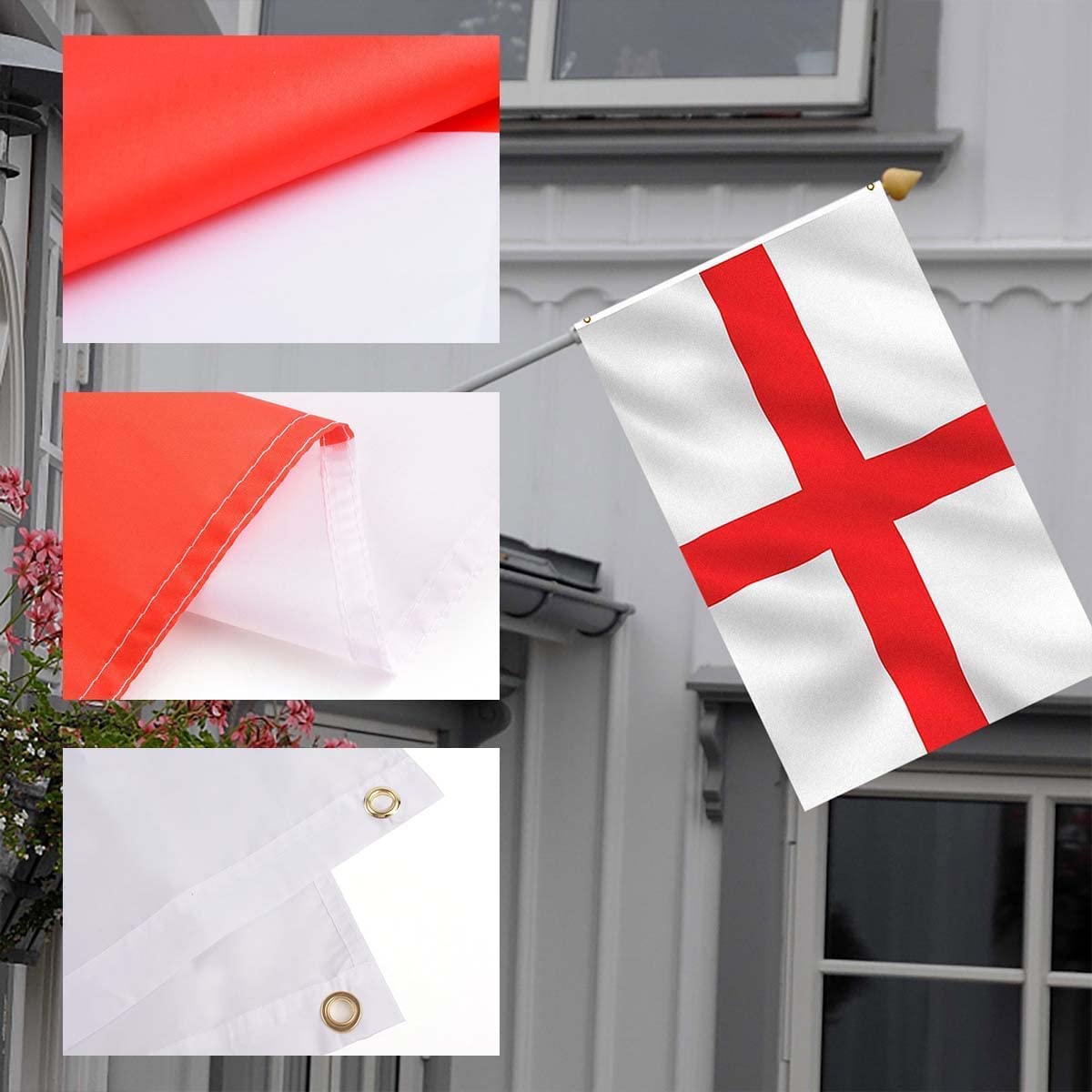 5 Braccialetti In Silicone Con Bandiera Inglese – Croce Di San Giorgio Per Feste Di Calcio E Eventi Patriottici, Taglia Unica